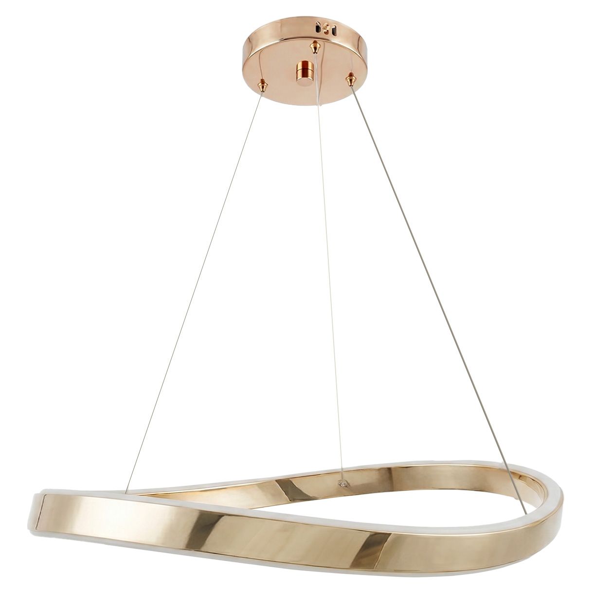 Toolight SWE068-CP zlaté závesné LED svietidlo nad stôl