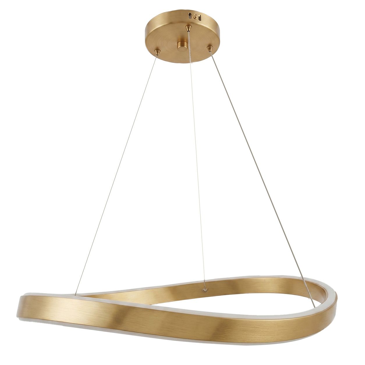 Toolight SWE069-CP brúsené zlaté závesné LED svietidlo nad stôl
