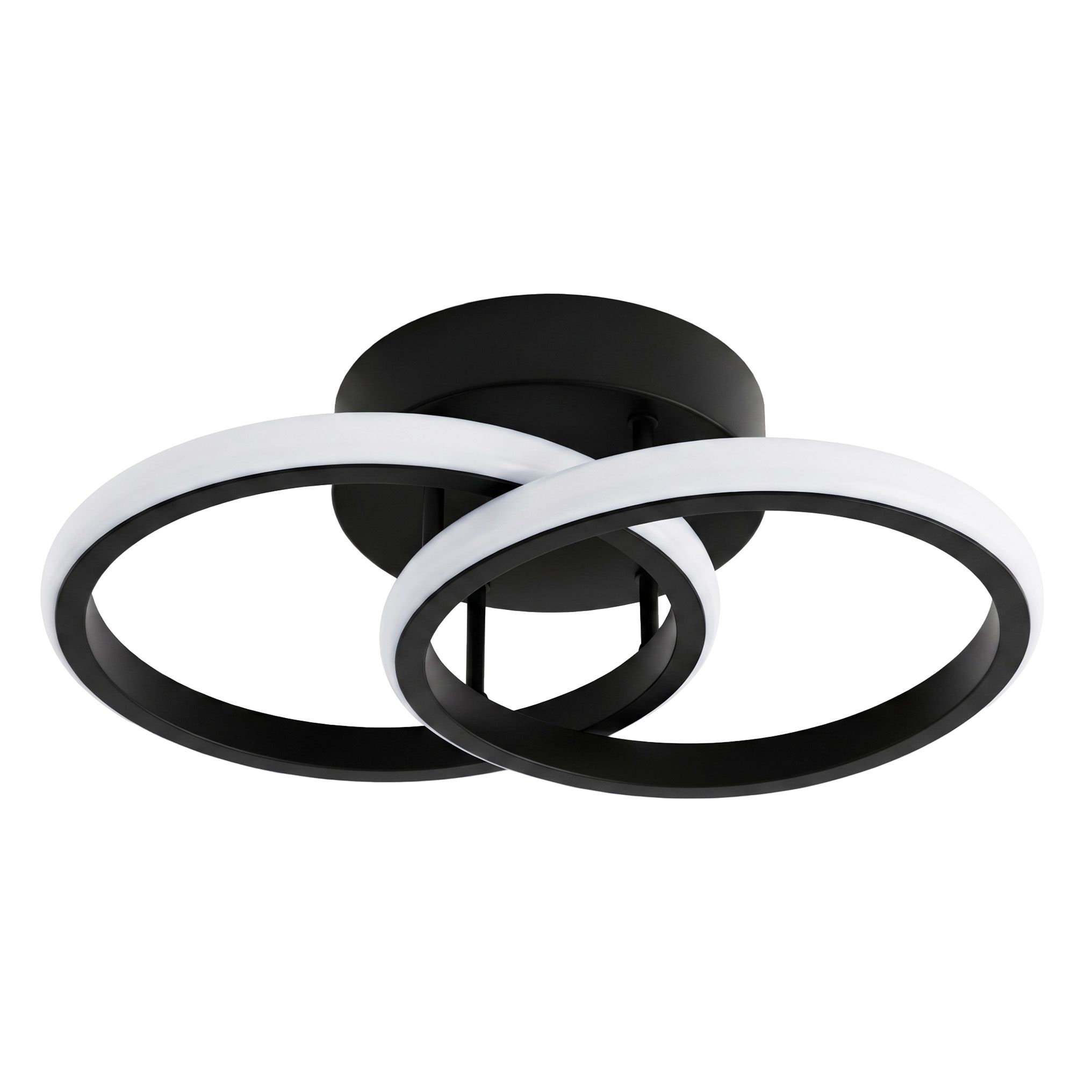 Toolight LHJ121-C 17 cm čierne matné stropné LED svietidlo