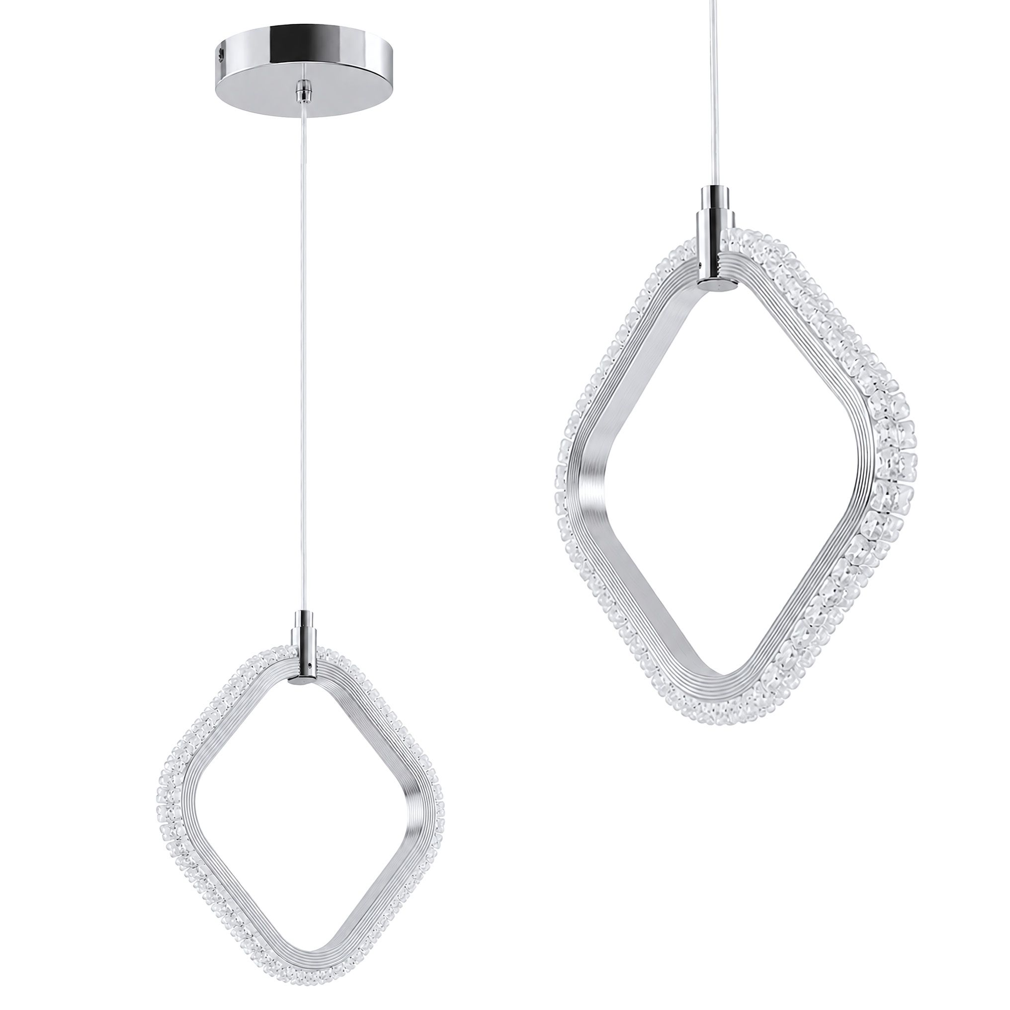 Toolight LHJ127-1CP chrómové závesné LED svietidlo nad stôl