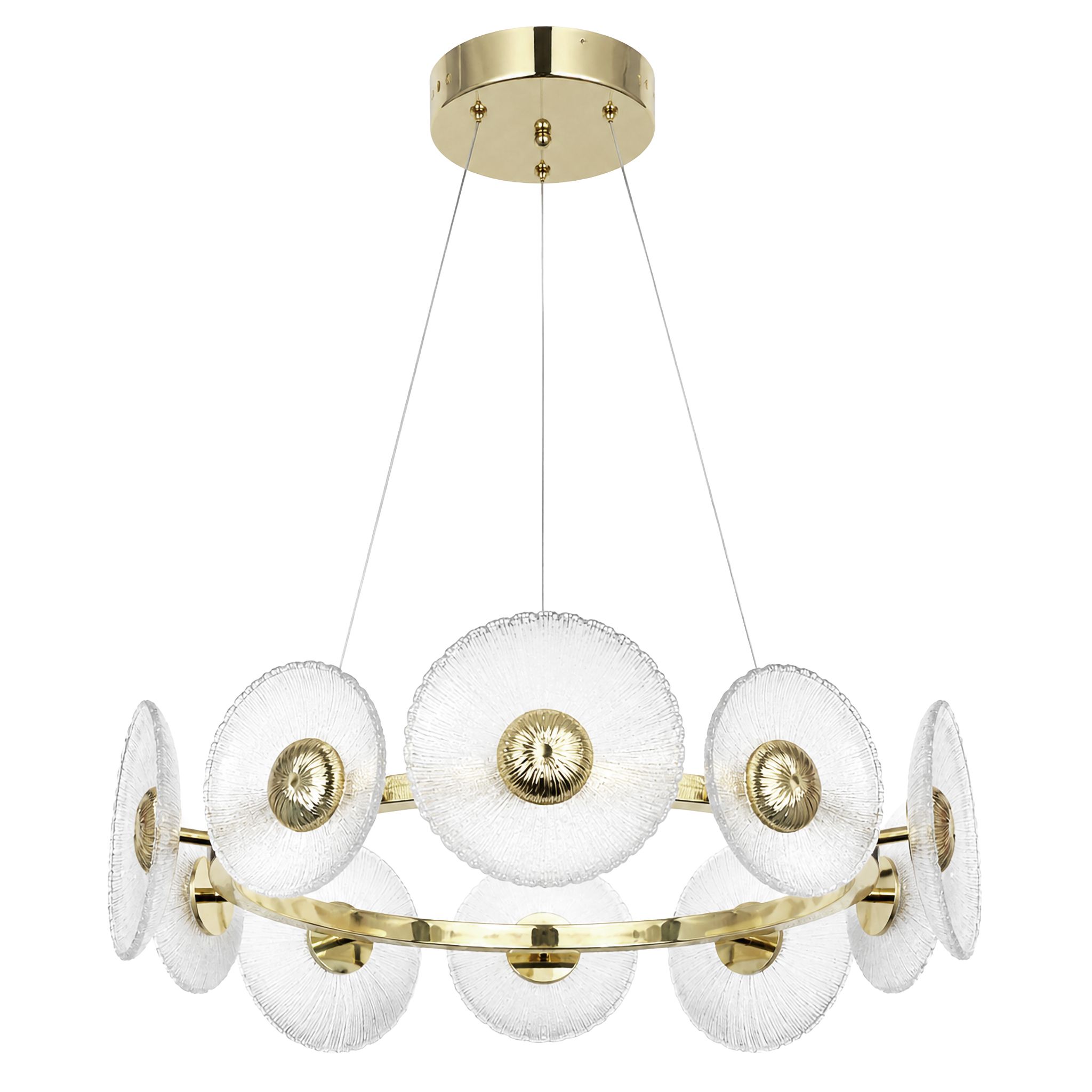 Toolight SWE071-CP zlaté závesné LED svietidlo nad stôl
