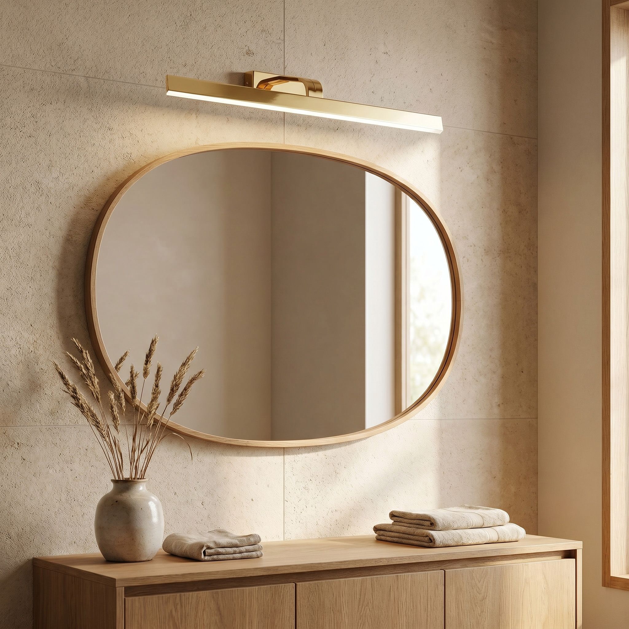 Toolight, LED nástenné svietidlo, 73cm, 14W, 4000K, 1500lm, SWE006-1W, zlatá lesklá, OSW-20105