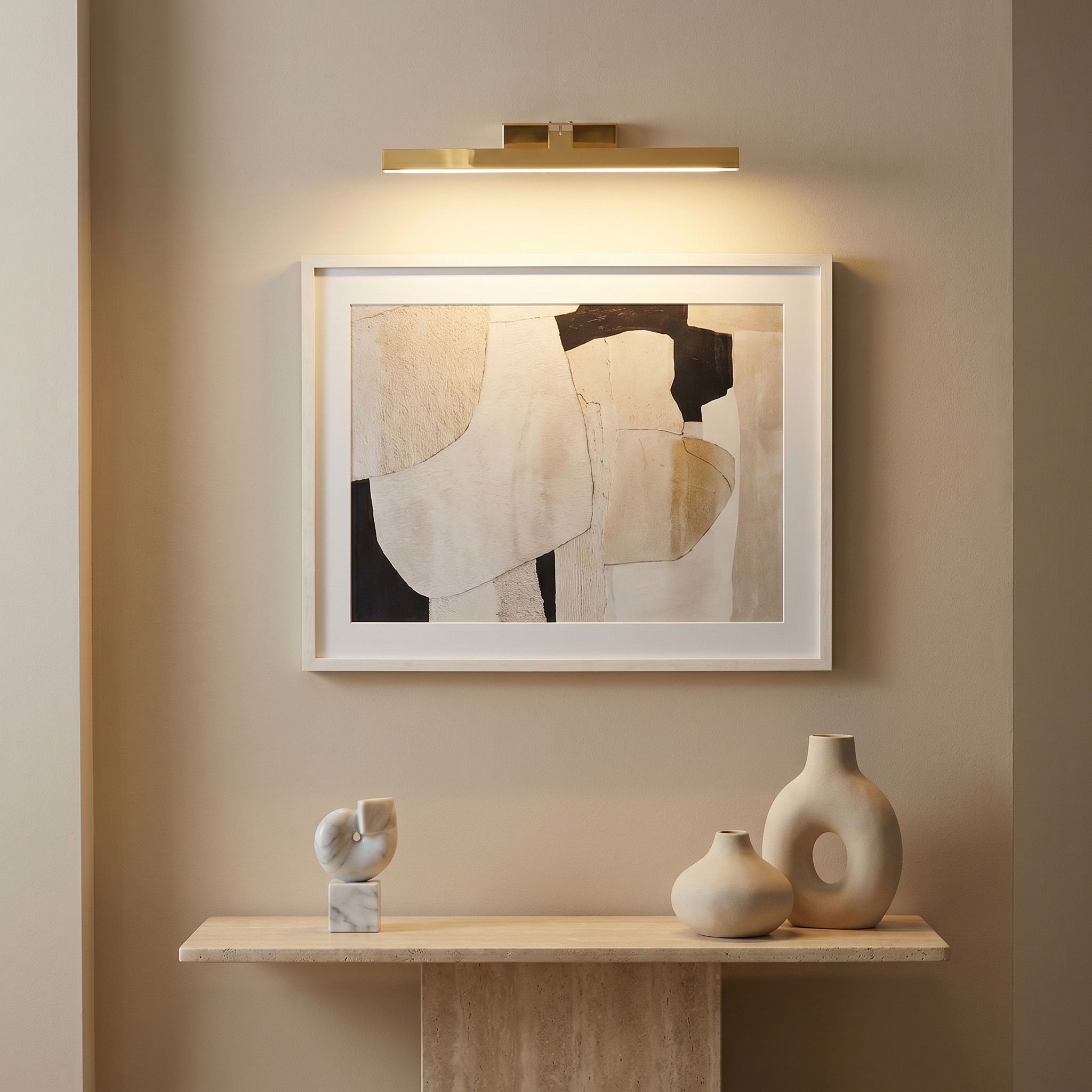 Toolight, LED nástenné svietidlo, 58cm, 11W, 4000K, 1000 lm, SWE005-1W, zlatá lesklá, OSW-20104