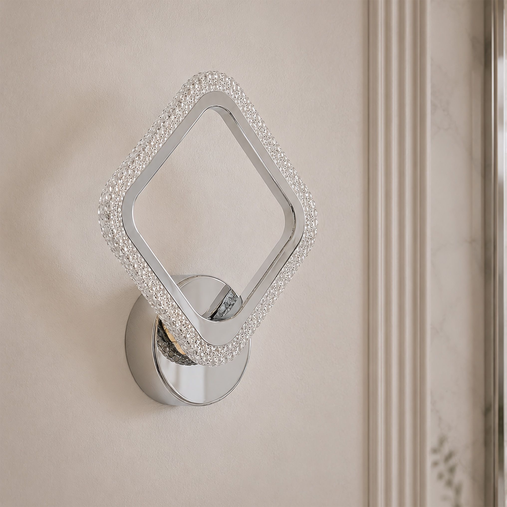 Toolight, LED nástenné svietidlo, 7W, 3000K, 1000 lm, LHJ125-W, chrómová, OSW-03280