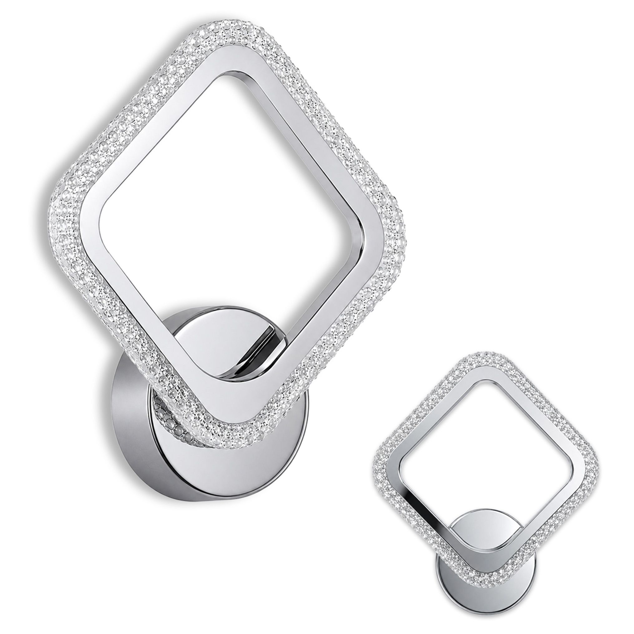 Toolight LHJ125-W 4 cm chrómové nástenné LED svietidlo nad zrkadlo
