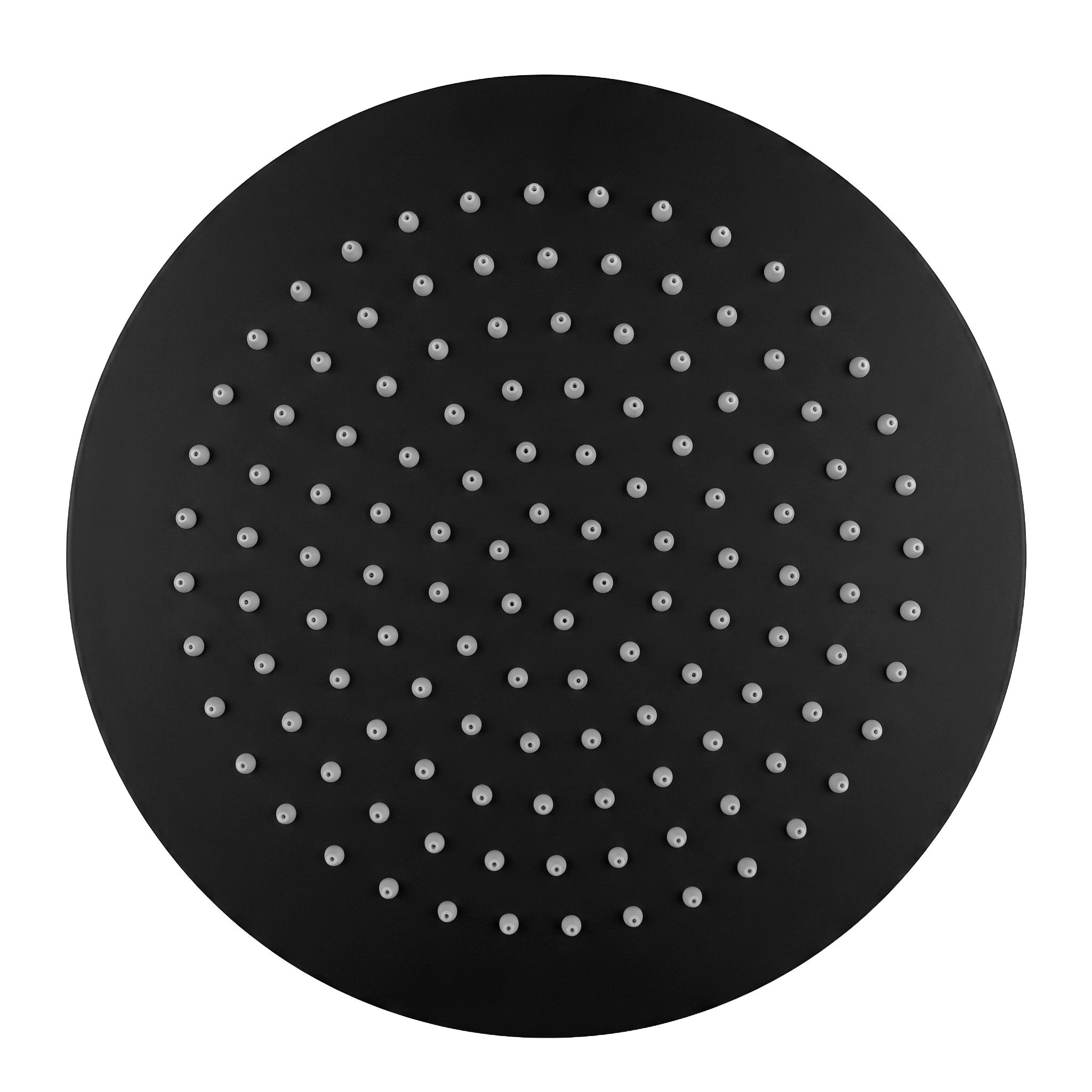 Rea, cap de duș rotund cu efect de ploaie 25 cm, JS-P014B, negru mat, REA-P8601