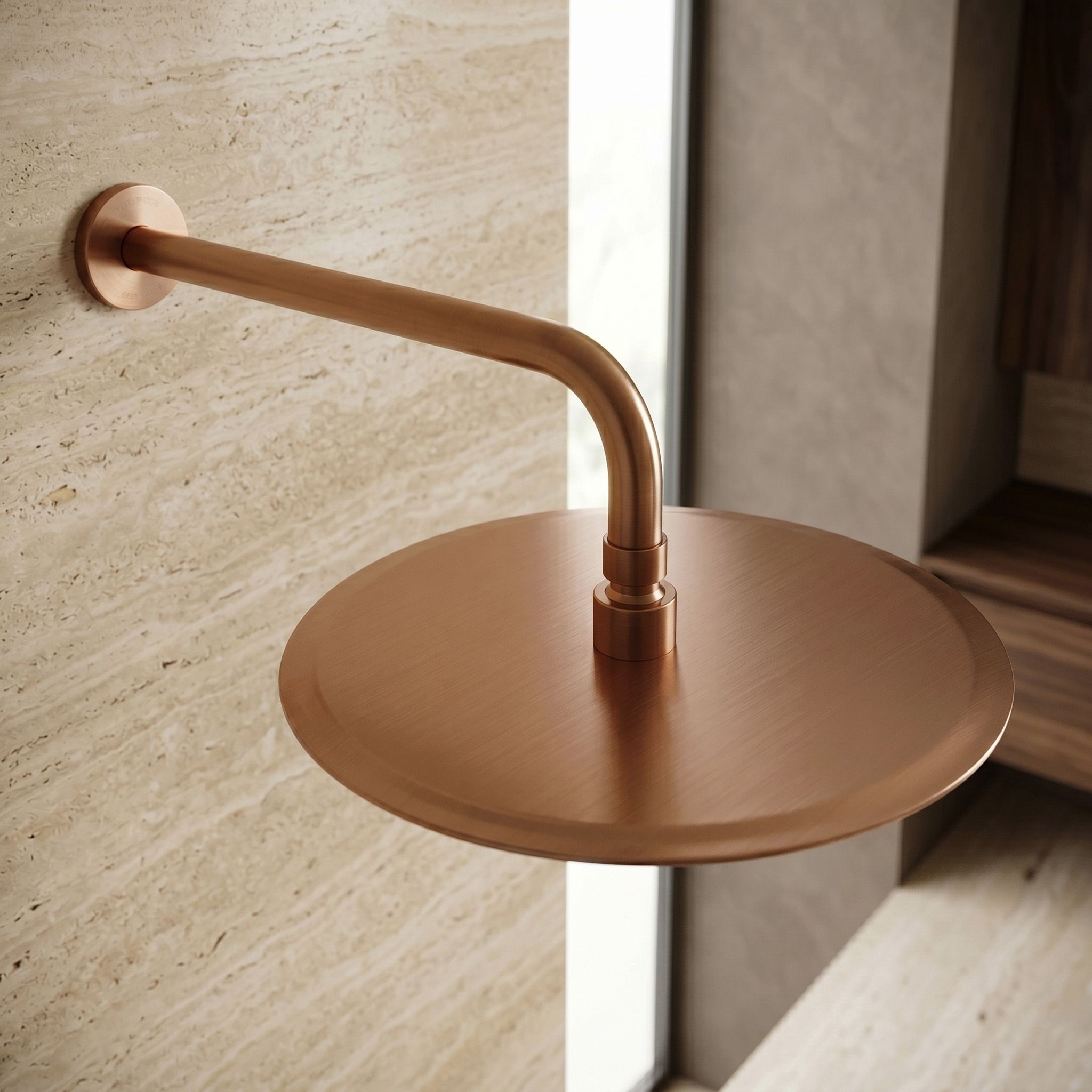 Rea, cap de duș rotund cu efect de ploaie, JS-P014BRG, 30 cm, cupru mat, REA-P8605