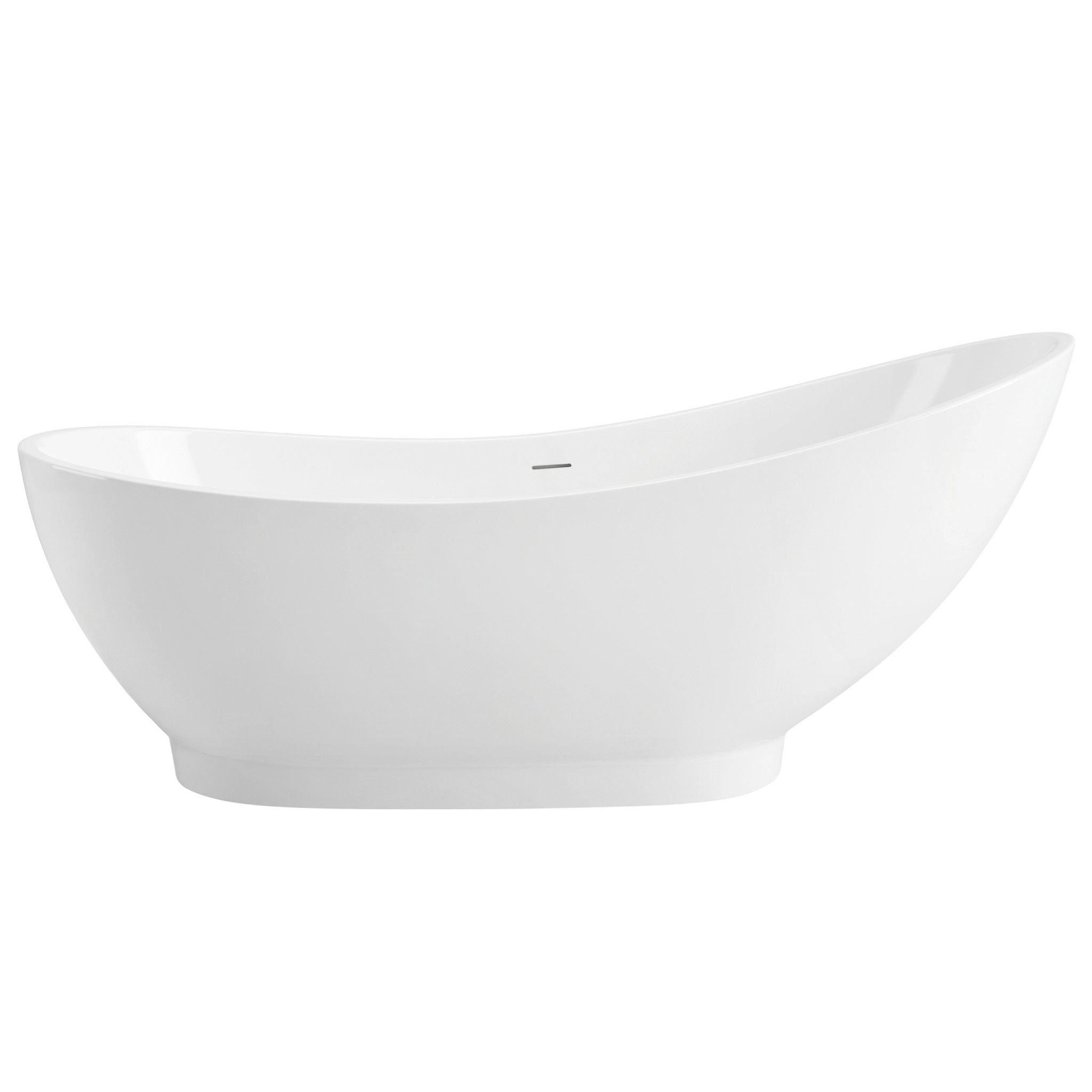 Cadă de baie acrilică independentă Rea Sorento, 180x76.5cm, capac de scurgere cupru mat, KPL-W8862