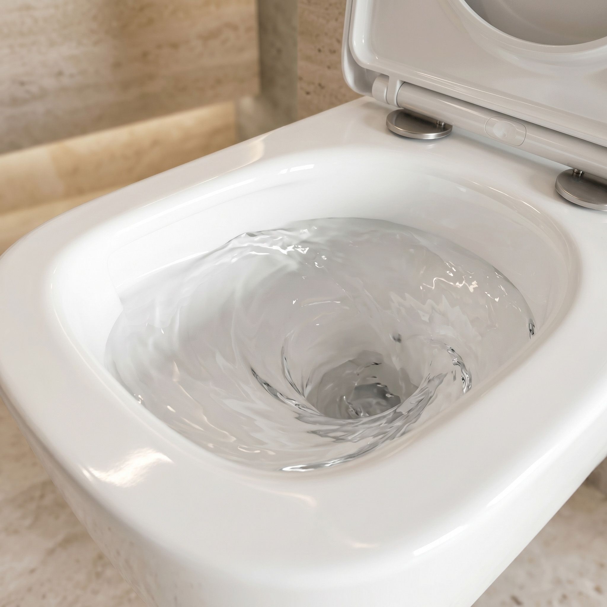 Rea Cubik Mini, závesná WC misa, tornado splachovanie, biela lesklá, REA-C6539