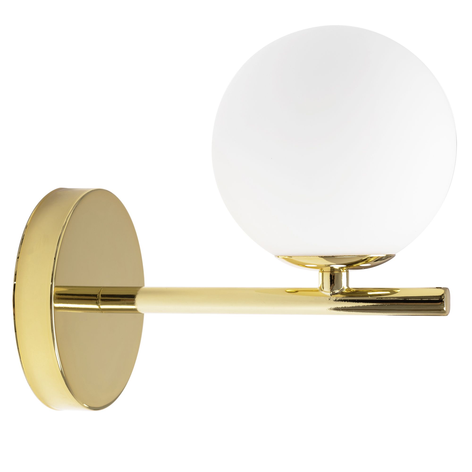 Toolight - nástenné sklenené svietidlo Classic APP684-1W, zlatá, OSW-05639