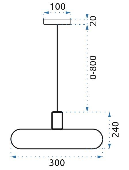 Toolight - Sklenená závesná lampa APP668-1CP, mliečne sklo, zlatá-biela, OSW-04662