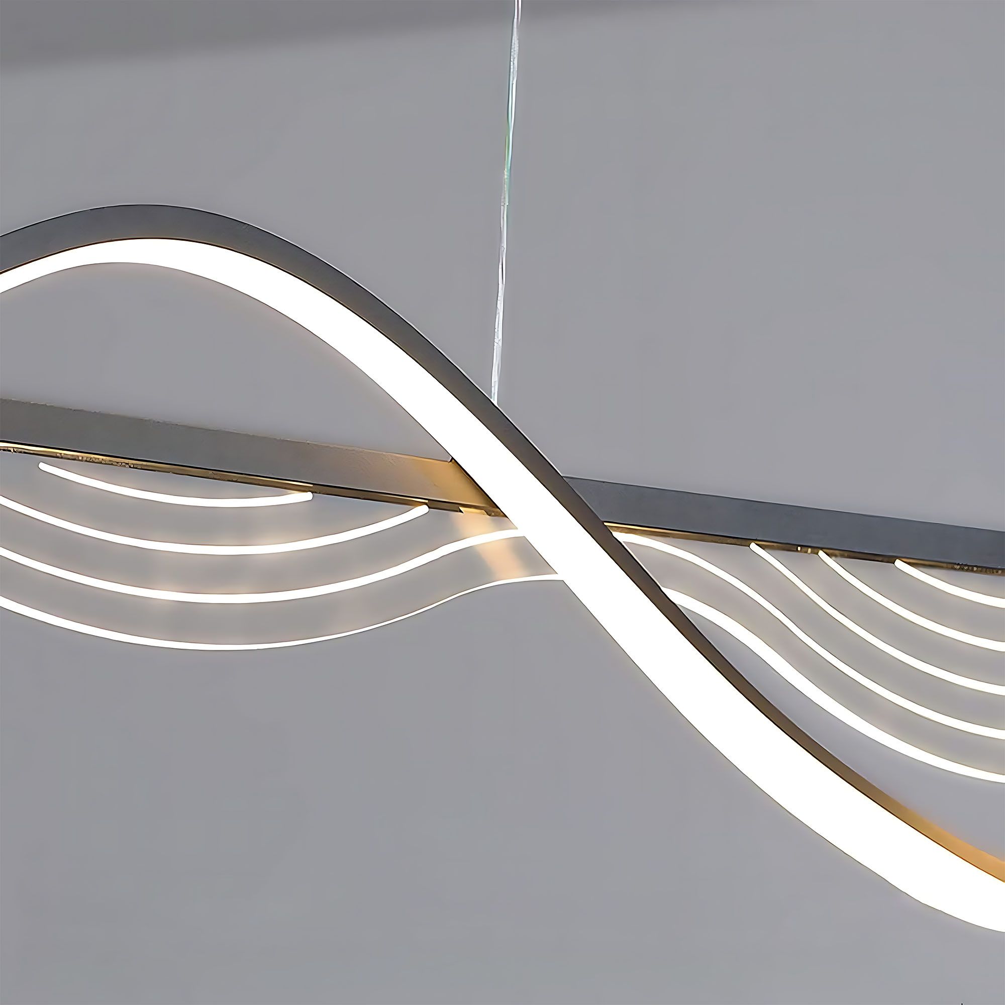 Rea, závesné LED svietidlo LHJ041-CP, 100 cm, čierna, OSW-50019