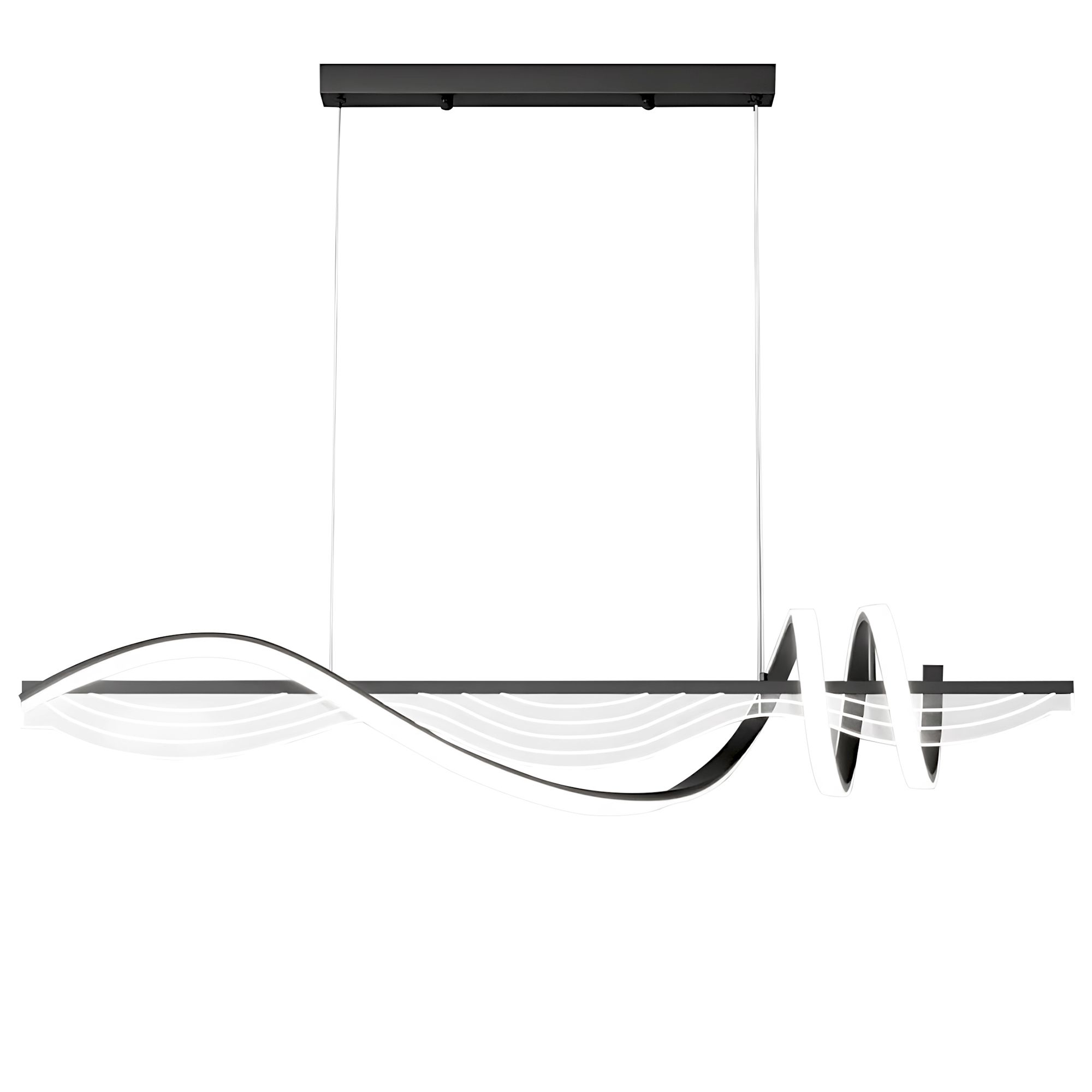 Rea, závesné LED svietidlo LHJ041-CP, 100 cm, čierna, OSW-50019