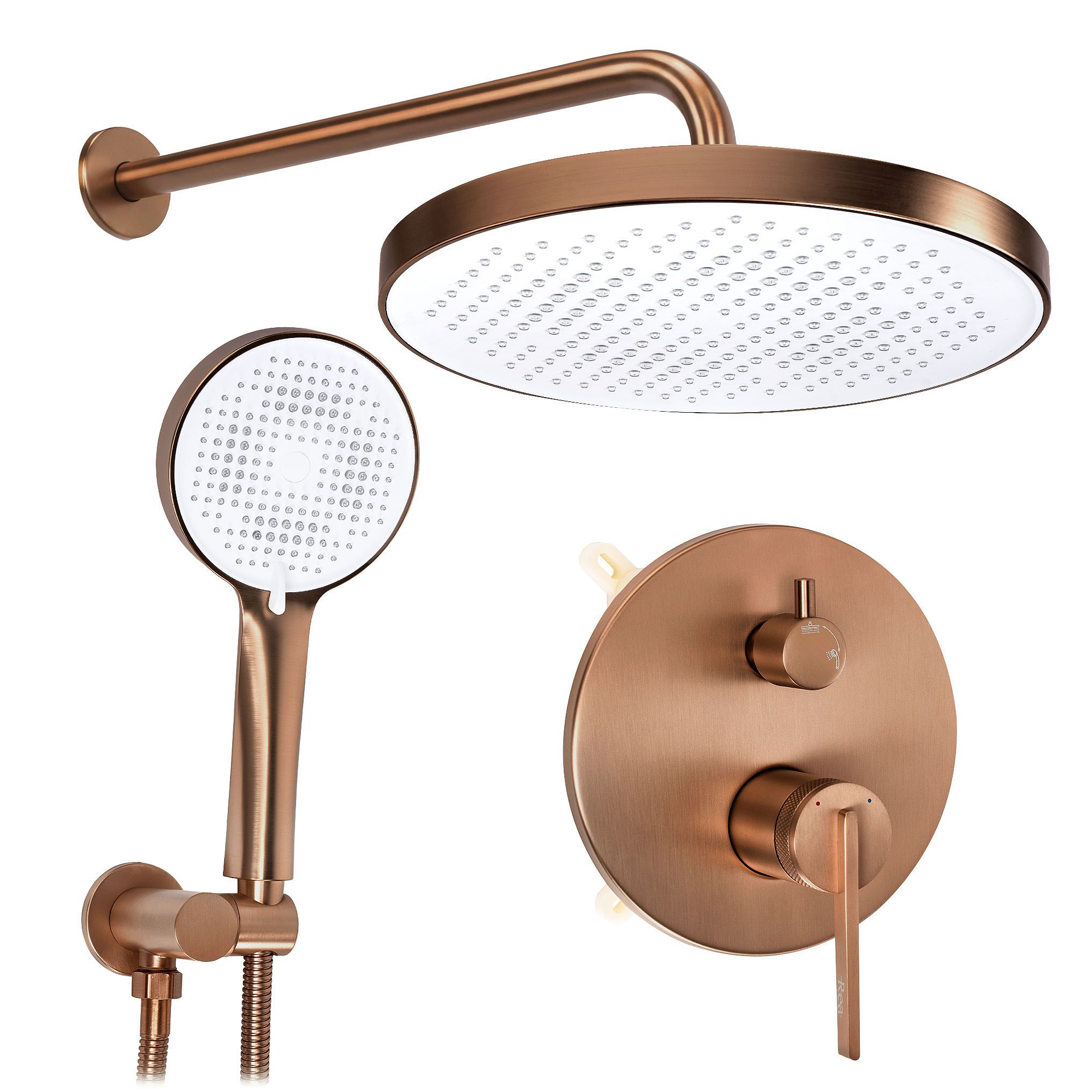 Rea Grace, podomietkový sprchový set s boxom, medená matná, REA-P4408