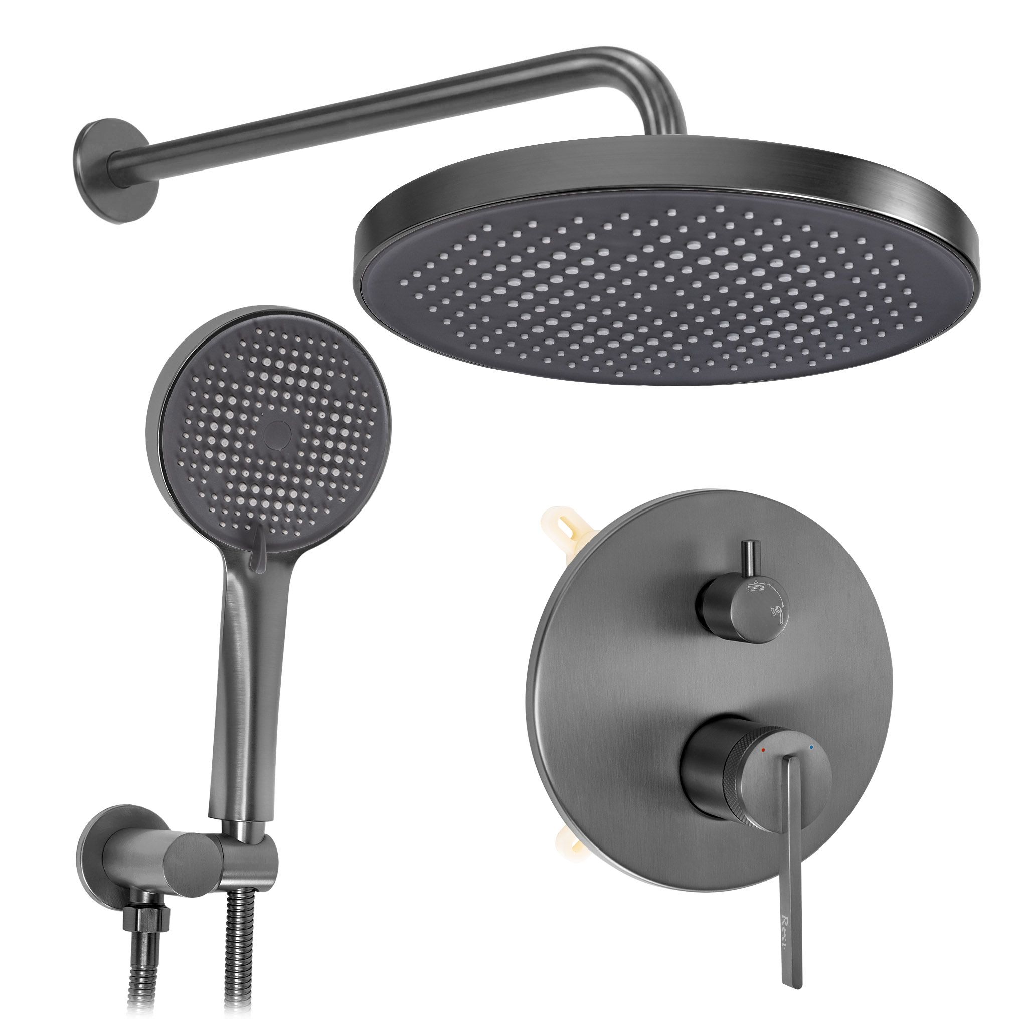 Rea Grace, podomietkový sprchový set s boxom, titánová, REA-P4406