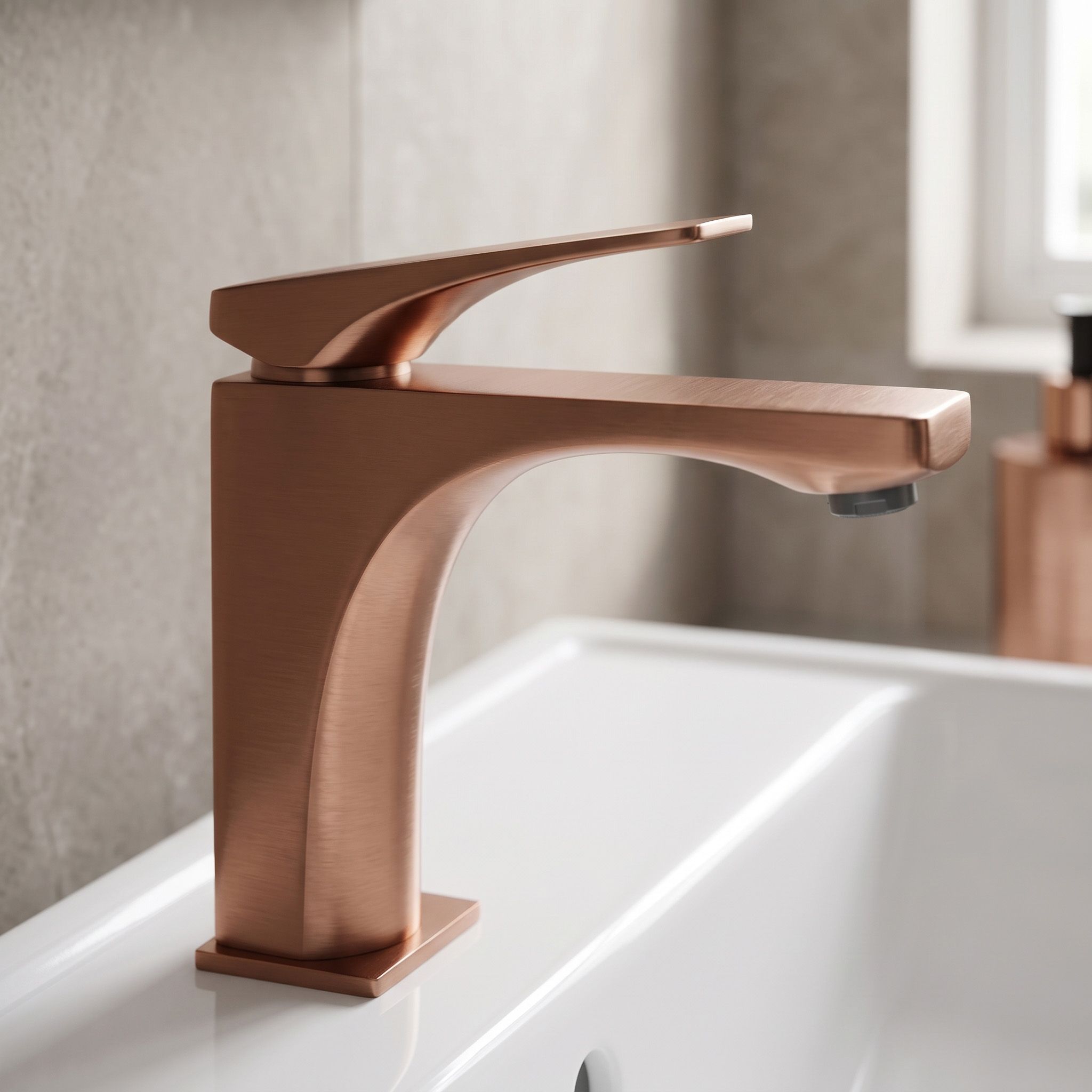 Rea Joe, baterie lavoar, 165 cm, cupru mat, REA-B8936