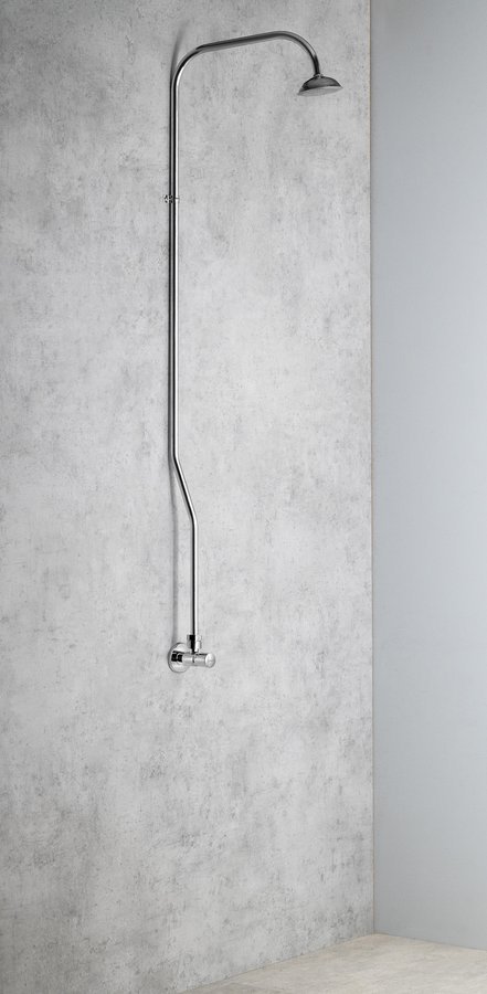 Sapho, sprchový stĺp s tlačným ventilom, chróm, TEM400