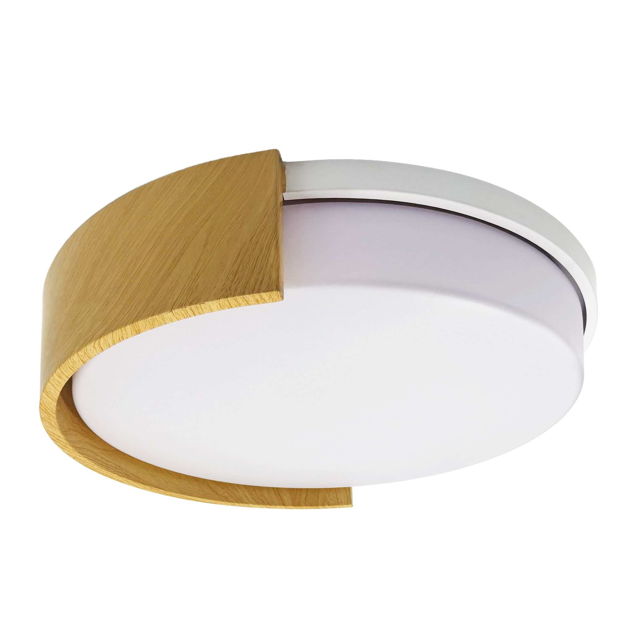 Toolight APP1931-C, LED stropné svietidlo, Ø 41,5 cm, dekor dreva, OSW-63004