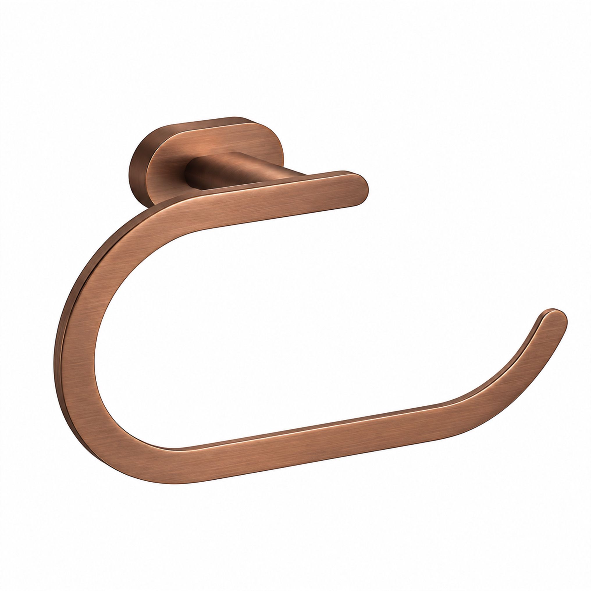 Rea Til Ring 110, kruhový držiak na uterák, 22,5 × 12 cm, medená matná, REA-08808