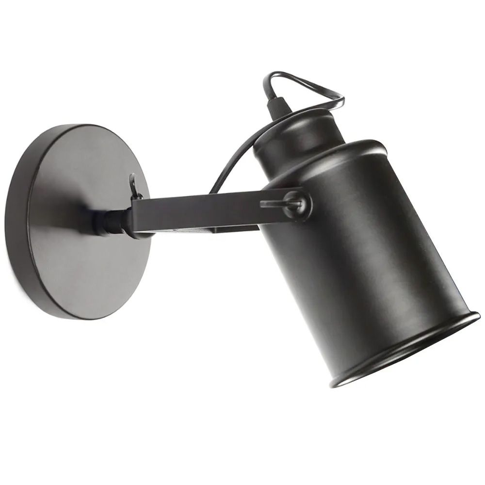 Toolight - Reflektor nástenné svietidlo E27 APP486-1C, čierna, OSW-00597