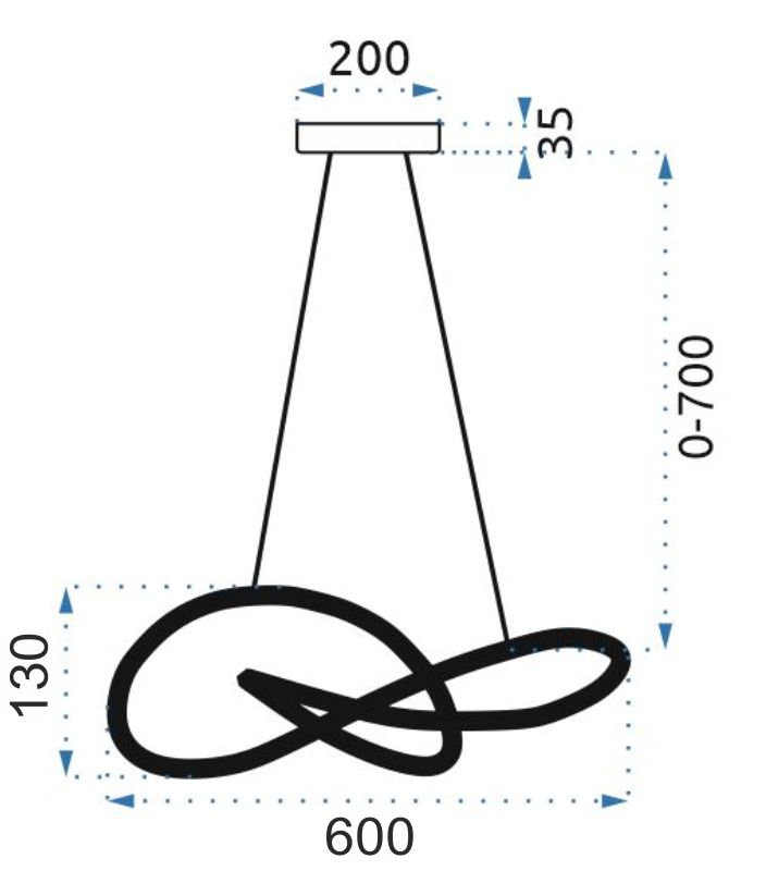 Toolight, LED moderné stropné svietidlo + diaľkové ovládanie APP816-CP, chrómová, OSW-03997