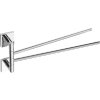 Sapho, X-SQUARE dvojitý držiak uterákov otočný 420mm, chróm, XQ405