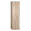 Aqualine, ZOJA/KERAMIA FRESH skrinka vysoká 50x184x29cm, dub platin, zásuvky, 51296