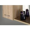 Aqualine, ZOJA/KERAMIA FRESH galérka s LED osvetlením 60x60x14cm, ľavá,dub platin, 45027
