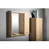 Aqualine, ZOJA/KERAMIA FRESH galérka s LED osvetlením 60x60x14cm, ľavá,dub platin, 45027