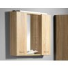 Aqualine, ZOJA/KERAMIA FRESH galérka s LED osvetlením 60x60x14cm, ľavá,dub platin, 45027