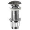 Sapho, BLOK umývadlová výpust 5/4", click-clack, zátka matný tmavý kameň, 2401-911