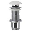 Sapho, BLOK umývadlová výpust 5/4", click-clack, zátka biely mramor, leštený, 2401-921