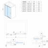 Polysan, ALTIS LINE sprchové dvere 1370-1410mm, výška 2000mm, sklo 8mm, AL4115C