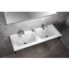 Sapho, YUKON umývadlo 120x45cm, 2 otvory pre batériu, liaty mramor, biela, YU122