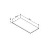 Sapho, Doska DTDL 960x18x440mm, borovica rustik, DT096-1616