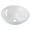 Sapho, PUKETA sklenené gravírované umývadlo, priemer 42 cm, čirá, TY165