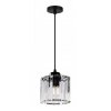 Toolight, Krištáľová závesná lampa E27 60W APP511-1CP, čierna, OSW-08551