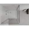 Mexen Roma, sprchovací kút 70 (dvere) x 70 (stena) cm, 6mm číre sklo, chrómový profil + slim sprchová vanička 5cm, 854-070-070-01-00-4010