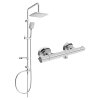 Mexen Sven sprchový set s dažďovou sprchou a Slim termostatickou sprchovou batériou, chrómová, 77105262-00