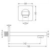Mexen Cube DR02 podomietkový vaňový a sprchový set s hlavovou sprchou 30x30 cm (7v1), ružové zlato, 77503DR0230-60
