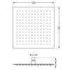 Mexen Cube DR02 podomietkový vaňový a sprchový set s hlavovou sprchou 30x30 cm (7v1), ružové zlato, 77503DR0230-60