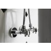 Sapho, Pevná pripojovacia rúrka M10 závit, 60 cm, chróm, TUB61