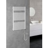 Aqualine, TONDI-E elektrické vykurovacie teleso, rovné, 600x970 mm, 400W, biela, DE460T