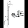 Mexen Sven sprchový set s dažďovou sprchou a sprchovou batériou Kama, chrómová, 72540262-00