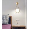 Toolight - sklenená nástenná lampa G9 APP603-1W, zlatá, OSW-08996