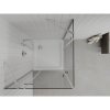 Mexen Roma Duo, sprchovací kút 70 (dvere) x 70 (dvere) cm, 6mm číre sklo, chrómový profil + slim sprchová vanička 5cm biela + chrómový sifón, 854-070-070-01-02-4010
