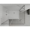 Mexen Roma Duo, sprchovací kút 80 (dvere) x 70 (dvere) cm, 6mm číre sklo, chrómový profil + slim sprchová vanička 5cm biela + chrómový sifón, 854-080-070-01-02-4010
