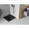 Mexen SLIM - Štvorcová sprchová vanička 80x80x5cm + čierny sifón, čierna, 40708080B