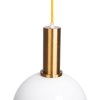 Toolight - závesné stropné svietidlo APP666, biela-zlatá, OSW-04663