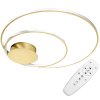 Toolight - LED stropné svietidlo + diaľkové ovládanie APP803-C, zlatá, OSW-09752